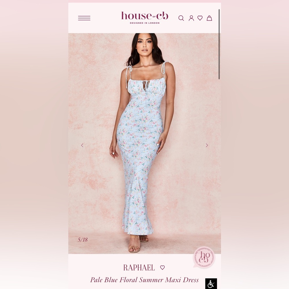House of CB Raphael Flower Dress- Small - Picture 7 of 11